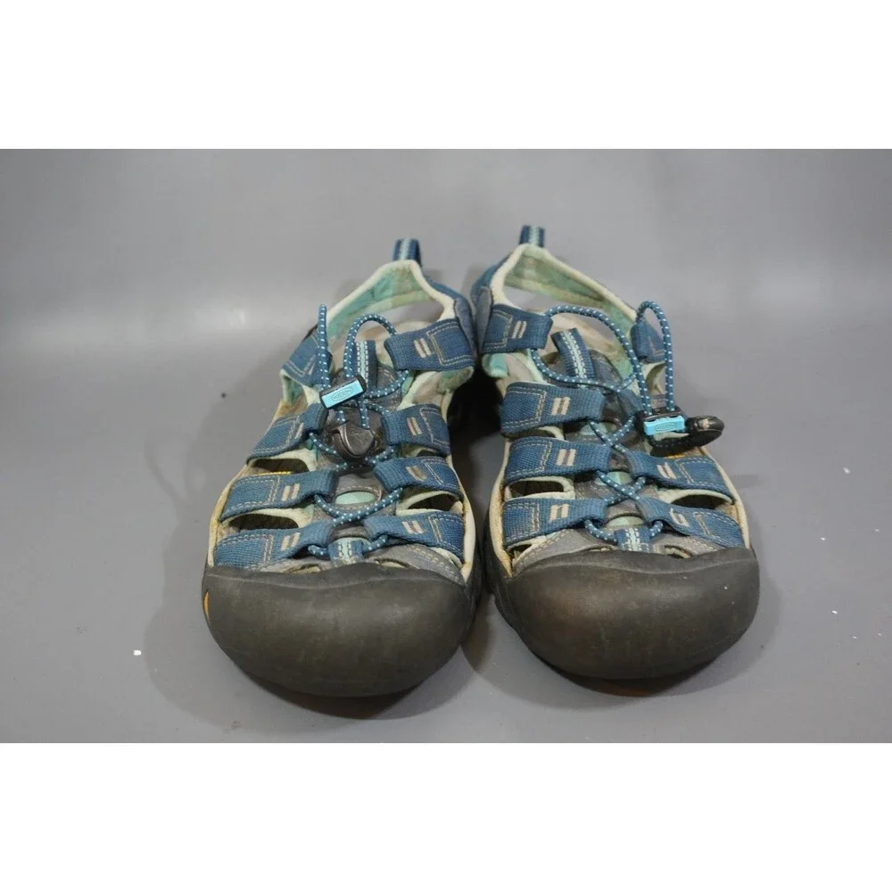 Keen Hiking Sandals Newport H2 Womens Size 9.5 Adjustable Navy Blue White